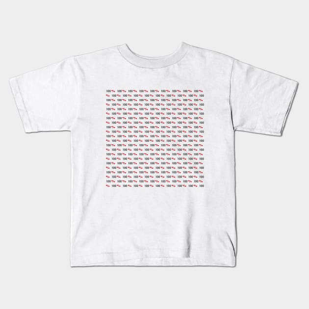 100 % love pattern, version two Kids T-Shirt by kindsouldesign